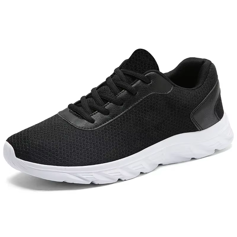 Chaussures décontractées respirantes noires pour homme