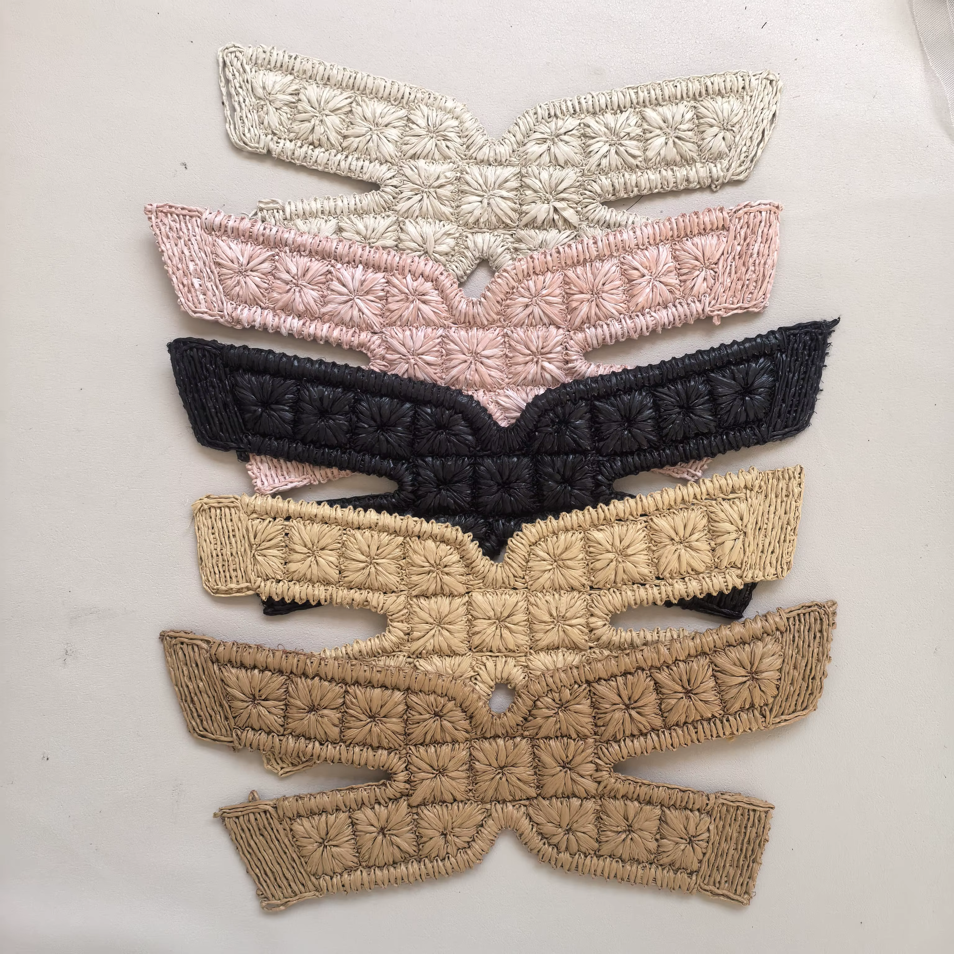 3 paires de lacets tissés en PP