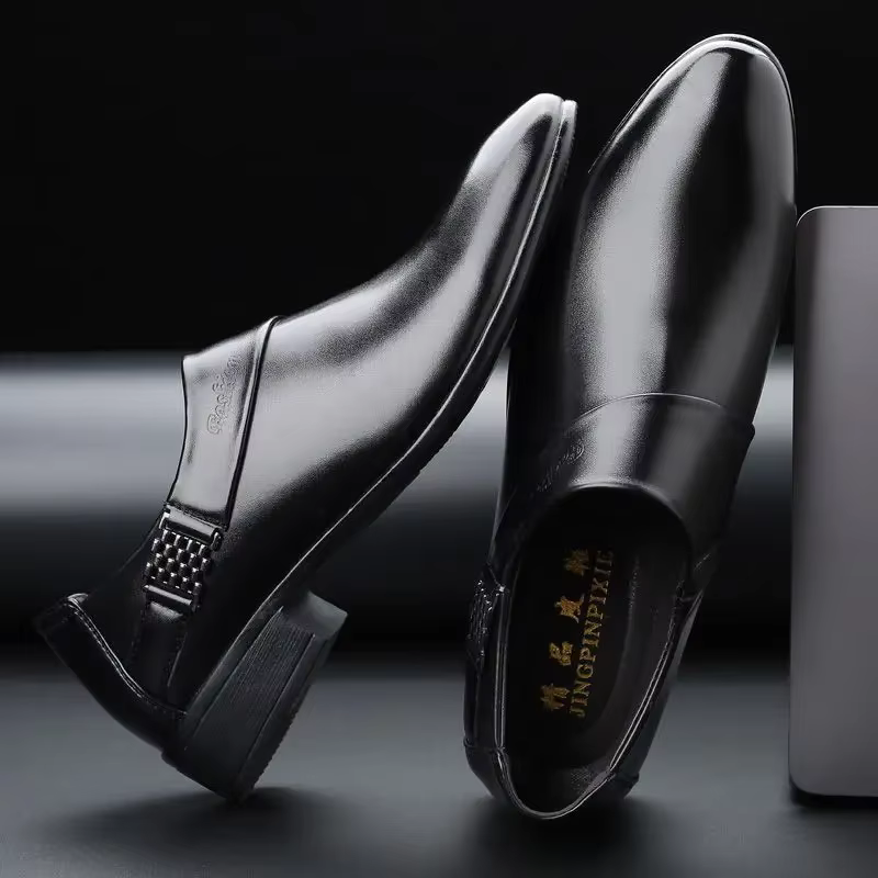 Chaussures sociales décontractées en cuir pour hommes