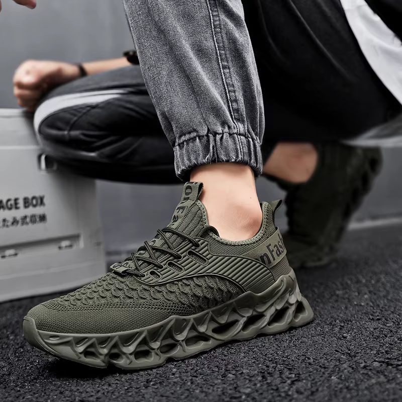 Baskets homme confortable hommes Sport chaussures de course Sneaker décontractée en plein air respirant