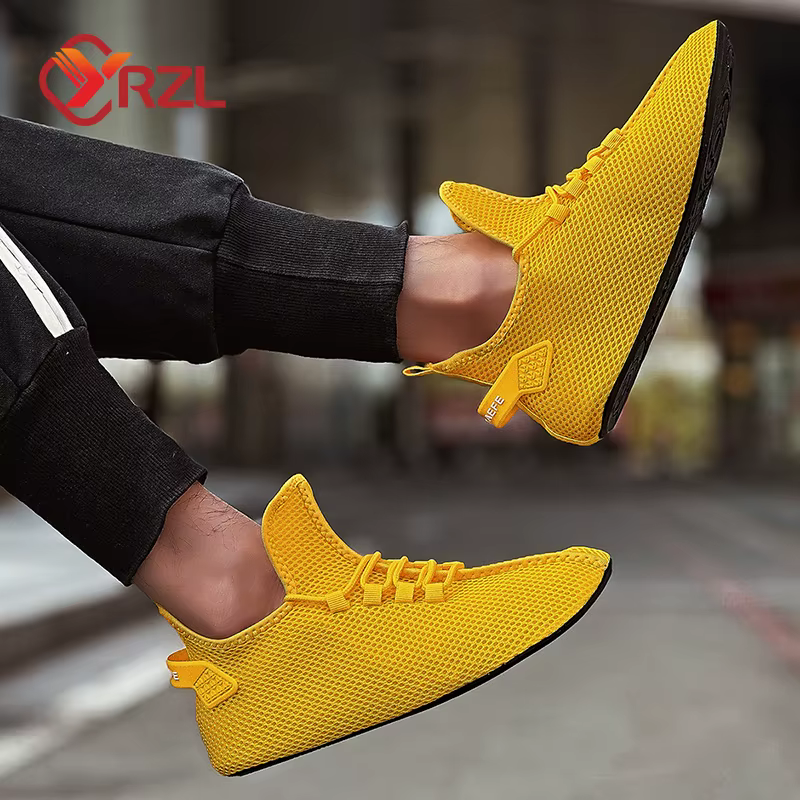 YRZL baskets hommes mode chaussettes course chaussures décontractées confortable haut