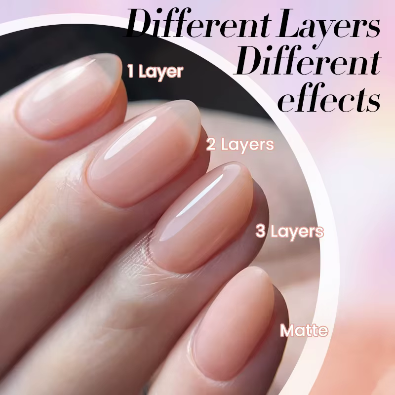 BORN PRETTY gelée Transparent Gel vernis à ongles couleur rose chair UV tremper Gel