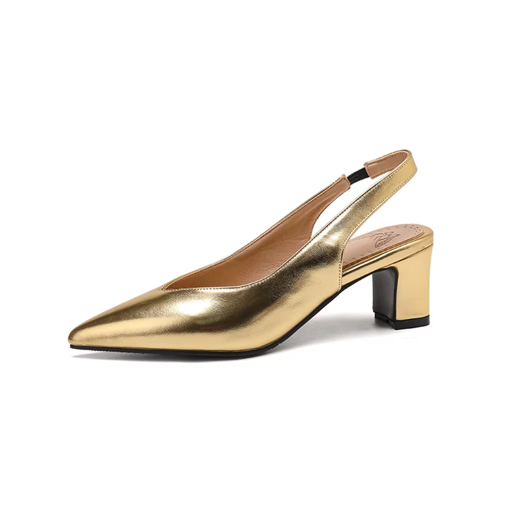 Sandales à talons épais pour femmes, mode printemps-été, robe pointue, couvre-chaussures de mariée, vêtements de travail, escarpins, chaussures BK19-21