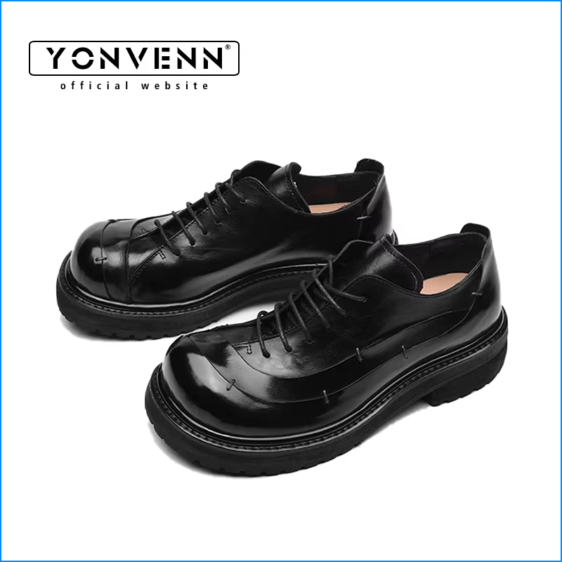 Derby en cuir de cheval au design Original