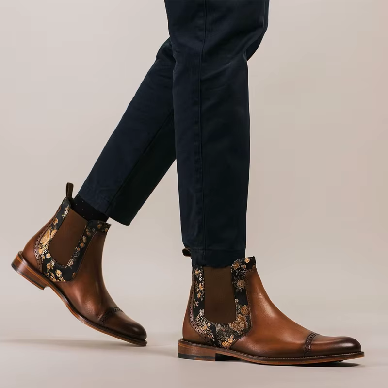 StephanBoots-Chaussures de travail brodées pour hommes