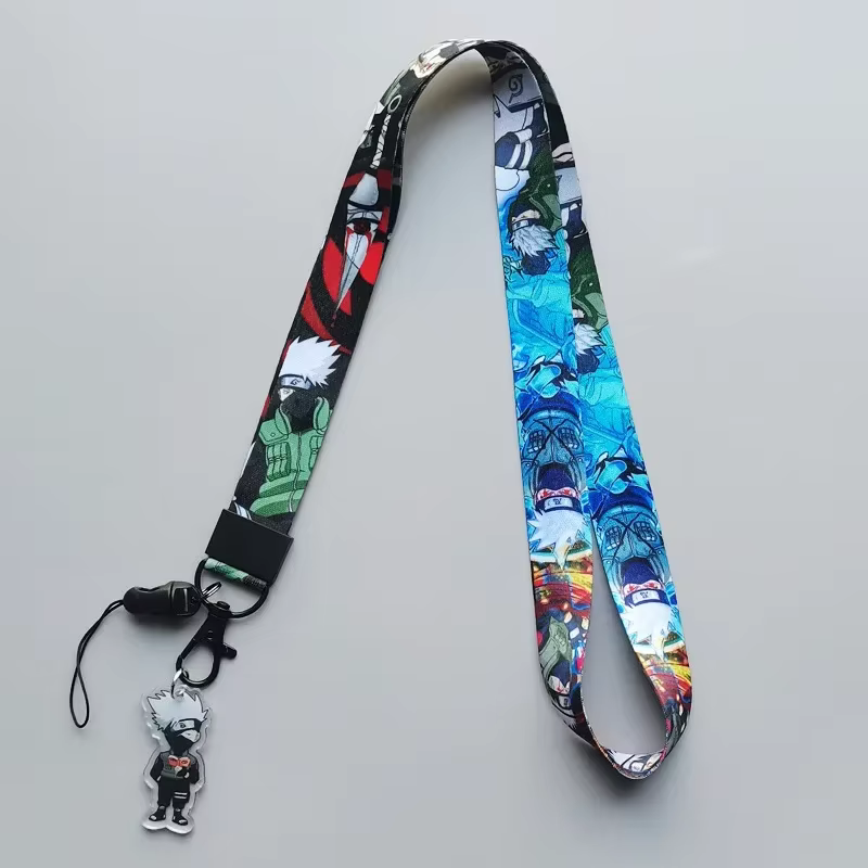 NARUTO – sangle de téléphone Anime avec lanière de cou pour cosplayers et fans, accessoire de dessin animé mignon