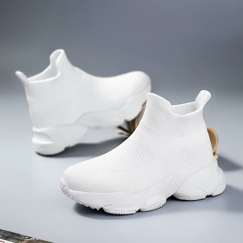 Baskets montantes blanches pour femmes