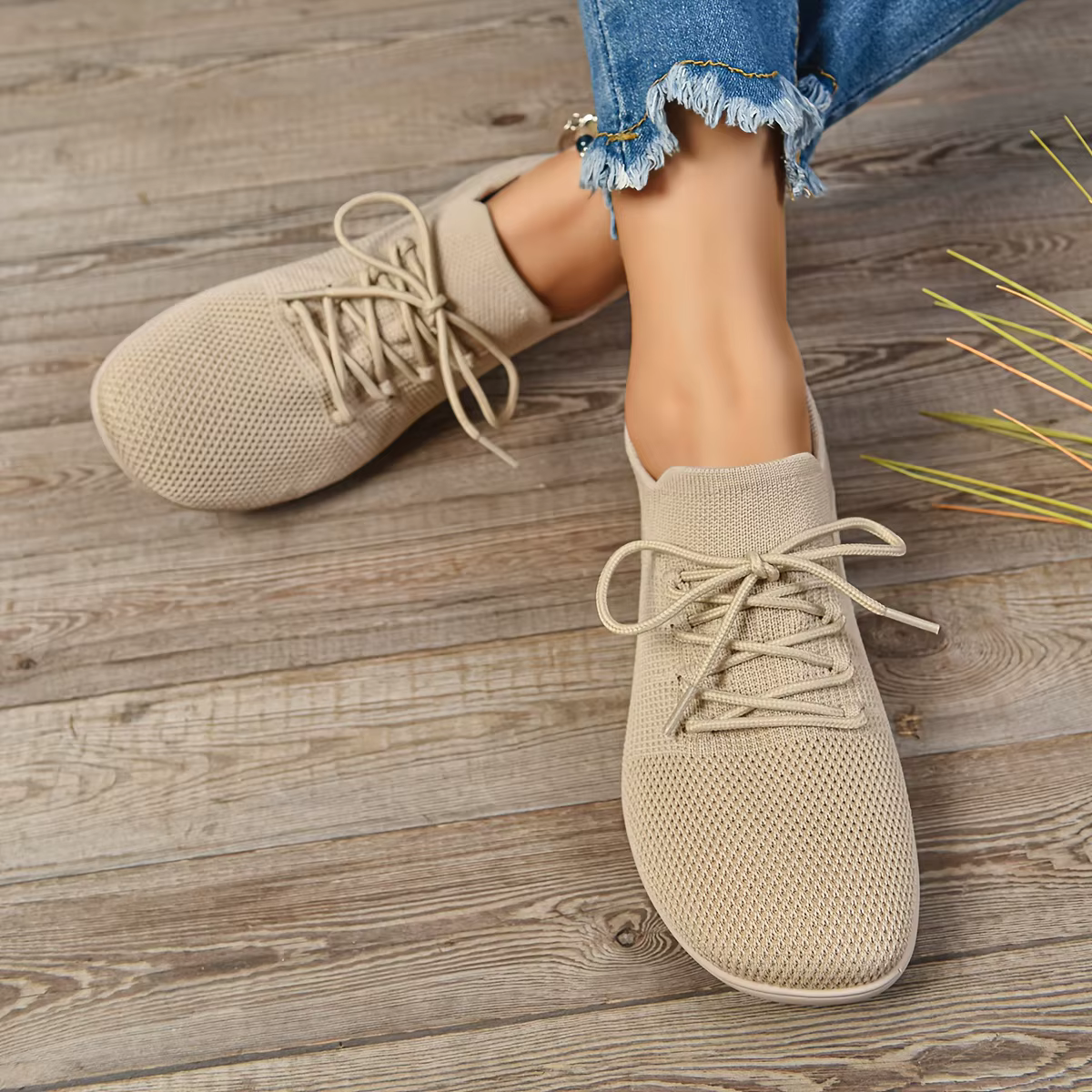 Baskets larges pour femmes chaussures plates minimaliste respirant large largeur