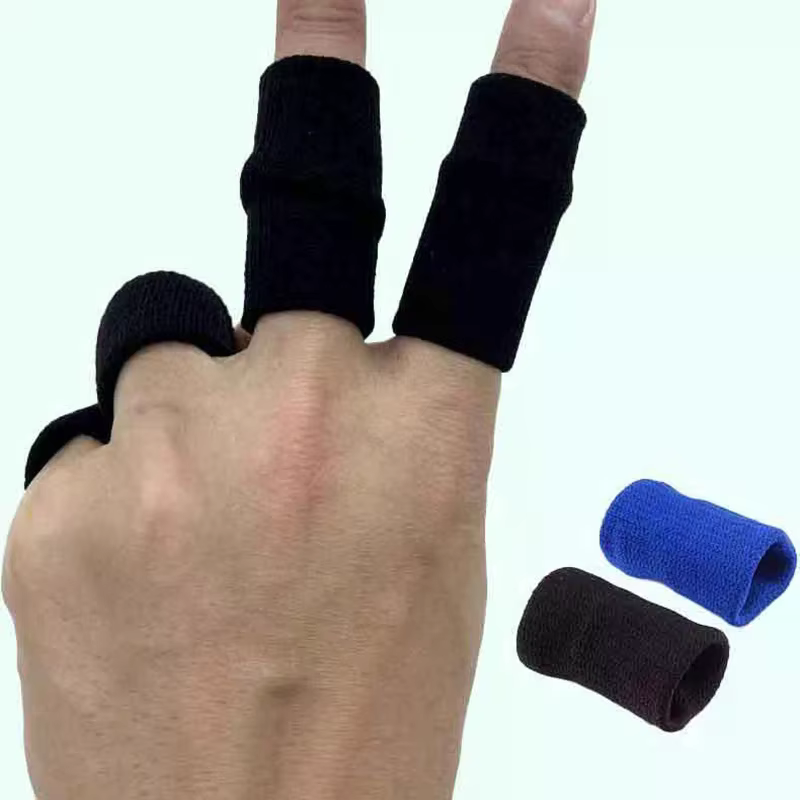 Manchon de protection des doigts de sport, 10 pièces, manchon de protection pour basket-ball, mèches de sueur, antidérapant, respirant, pour entorse articulaire, Bandage protecteur