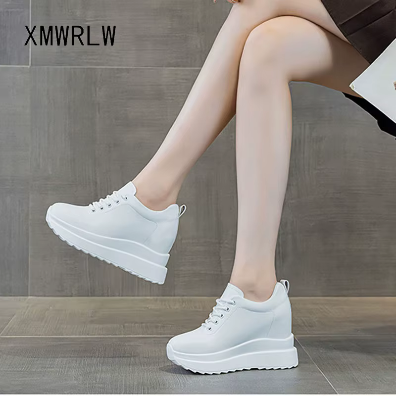 XMWRLW femmes automne hiver chaussures en cuir véritable talon caché