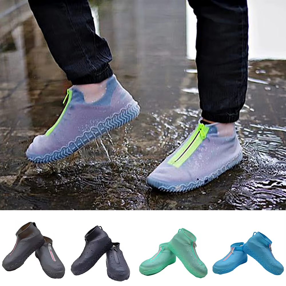 Protège-chaussures imperméables à fermeture éclair avant