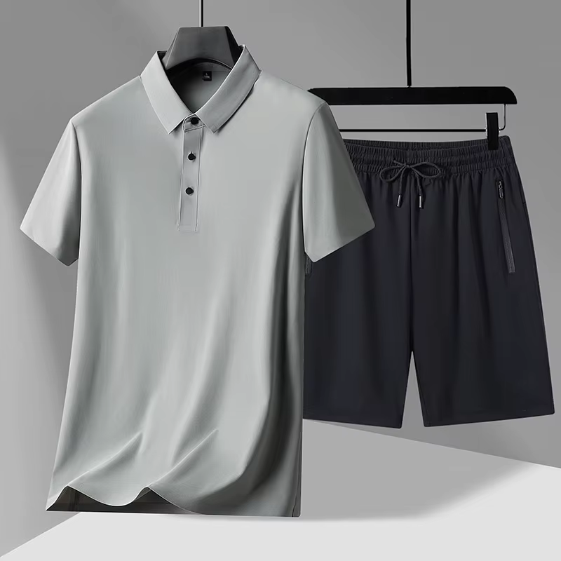 Polos + Objectifs 2024 été nouveau style mode Sportedly Hommes Ensembles décontractés Homme Chemises et Objectifs mode M-4XL pleine taille