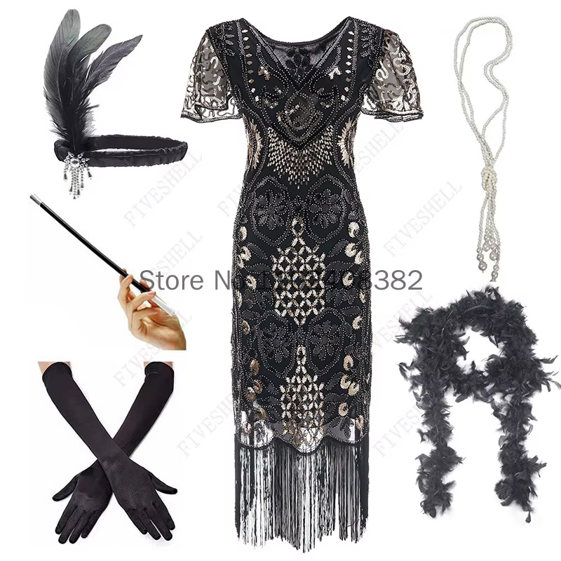 Robe évasée à paillettes vintage pour femmes, robe à franges complètes, inspiré de la décoration, années 20 rugissantes, grande robe de testostérone, robe sby, éducatif, années 1920