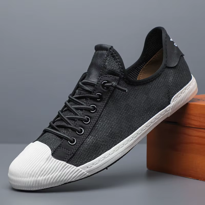 Chaussures en toile à lacets pour hommes