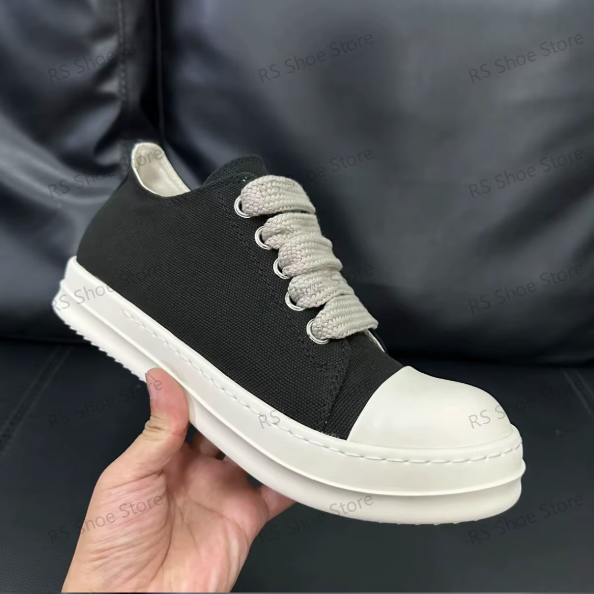 Marque hommes chaussure -o femmes baskets toile noire bas