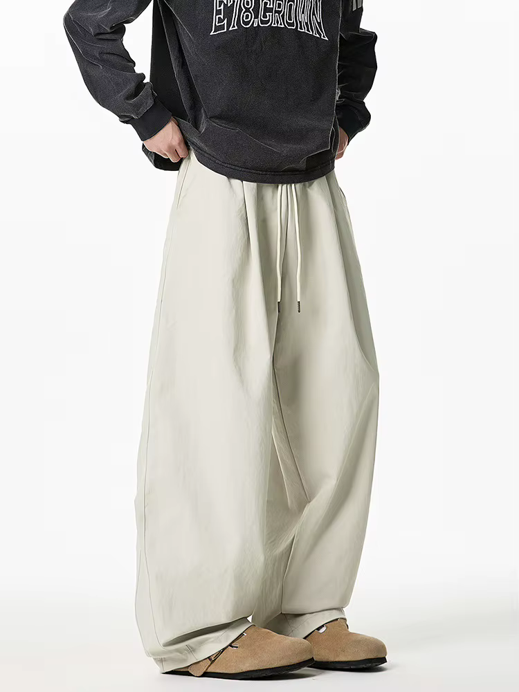 Hommes pantalons décontractés automne Styles japonais lâche Vintage chaud hommes lanterne pantalon mâle surdimensionné mode jambe large pantalon Streetwear