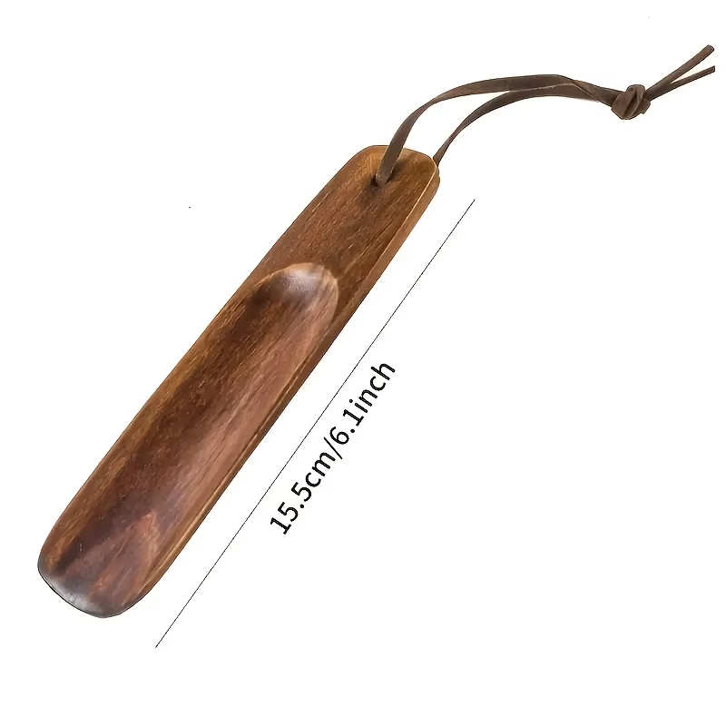 1 pièce de chausse-pied portable en bois massif