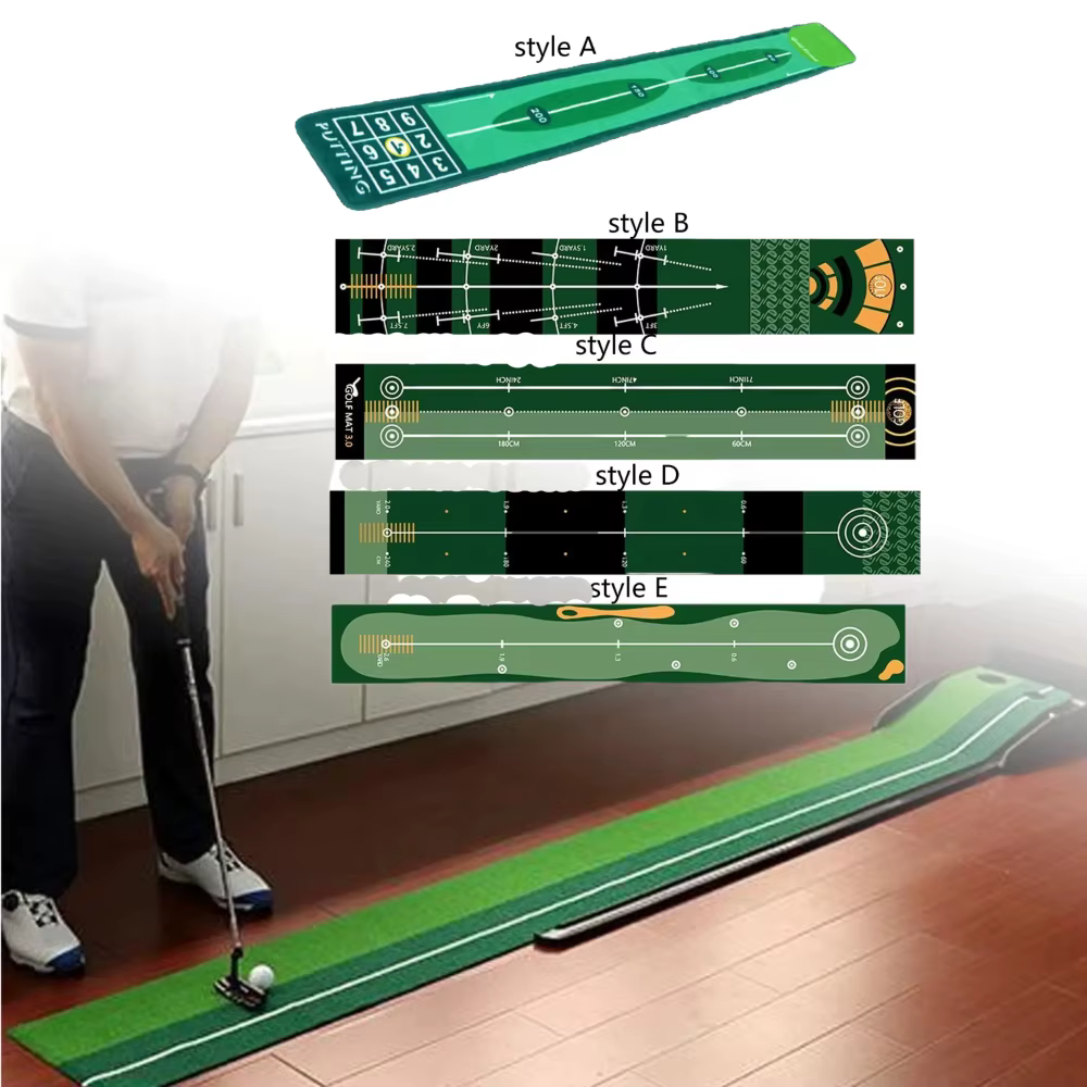 Tapis de frappe de Golf en salle, vert, équipement d'aide à l'entraînement pour la pratique du Golf, pour la maison, l'extérieur, l'arrière-cour