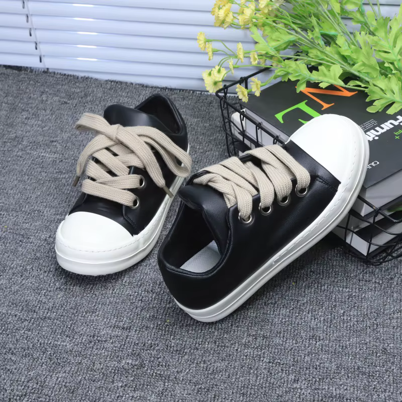 Chaussures simples en cuir pour adultes, chaussures décontractées en cuir PU pour hommes et femmes, chaussures de skate antidérapantes à lacets pour jeunes, chaussures classiques pour couples