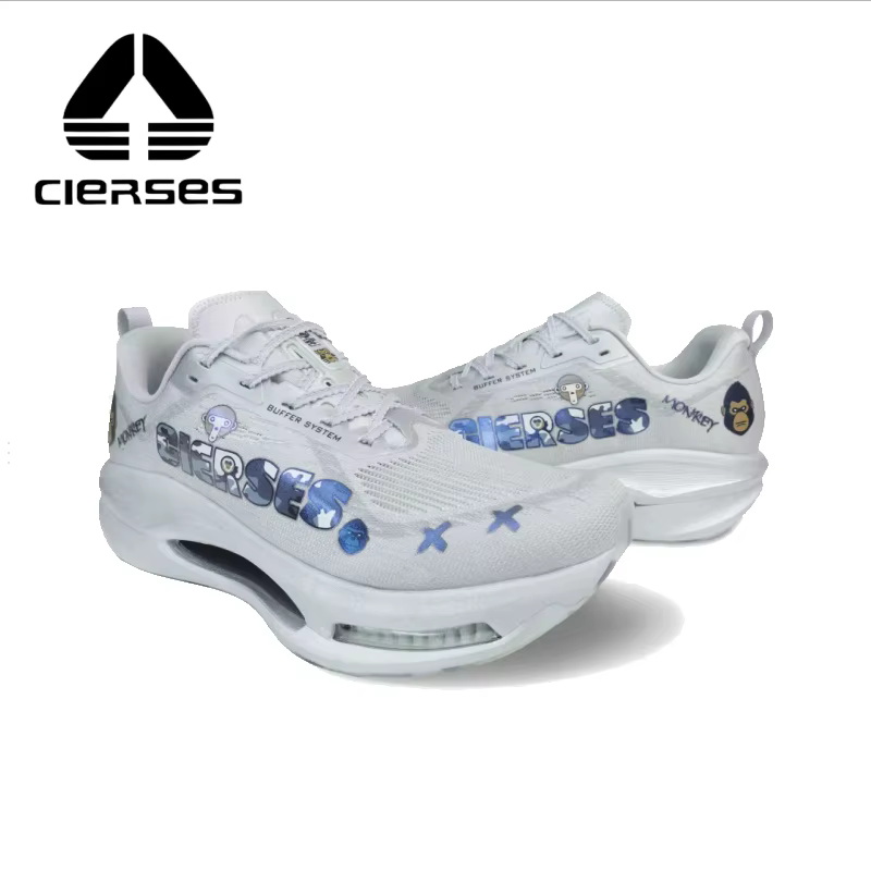 Chaussures de course à coussin d'air CIERSES avec plaque en carbone pour une forte absorption des chocs et une stabilité