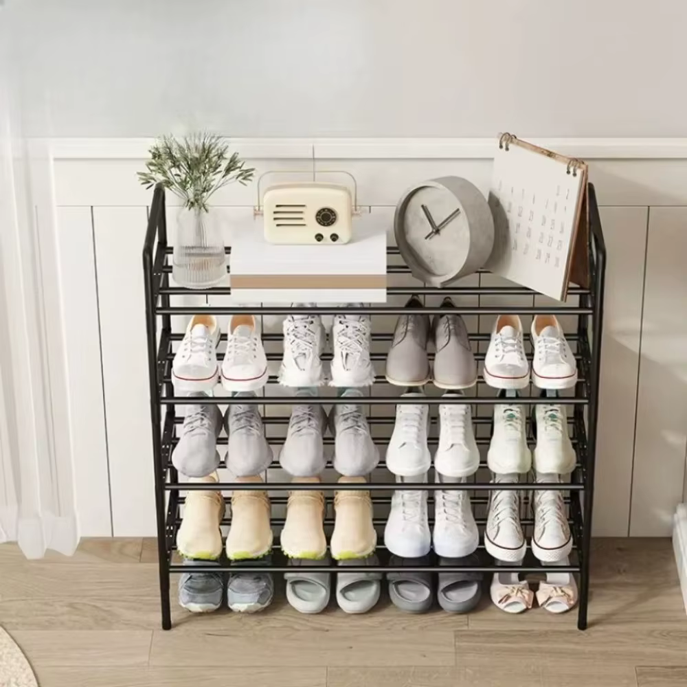 Étagère à chaussures multi-niveaux empilable