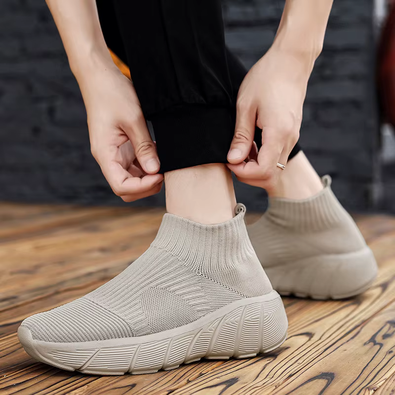Chaussures de course à plateforme montantes pour hommes et femmes