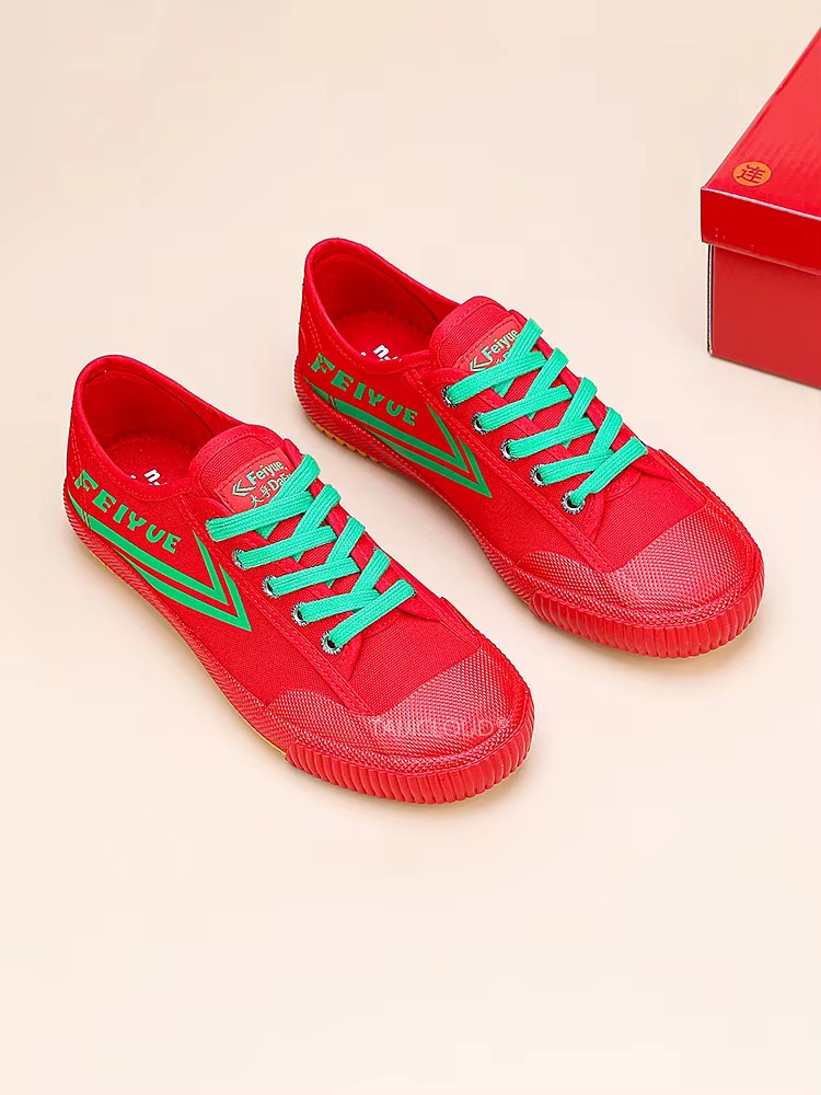 Chaussures de skate décontractées rouges pour hommes