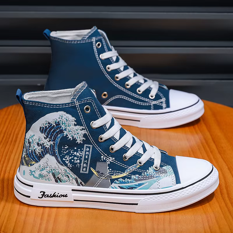 Chaussures de planche pour hommes 2025 mode nouvelle maille respirant anti-dérapant étudiant