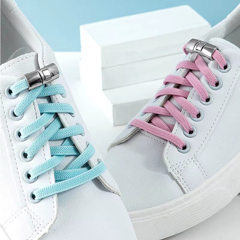 Lacets de Chaussures artificiel astiques Croisés pour Enfants et Adultes