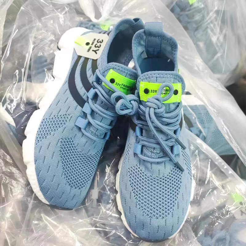 Chaussures de course en maille à fond plat pour hommes et femmes