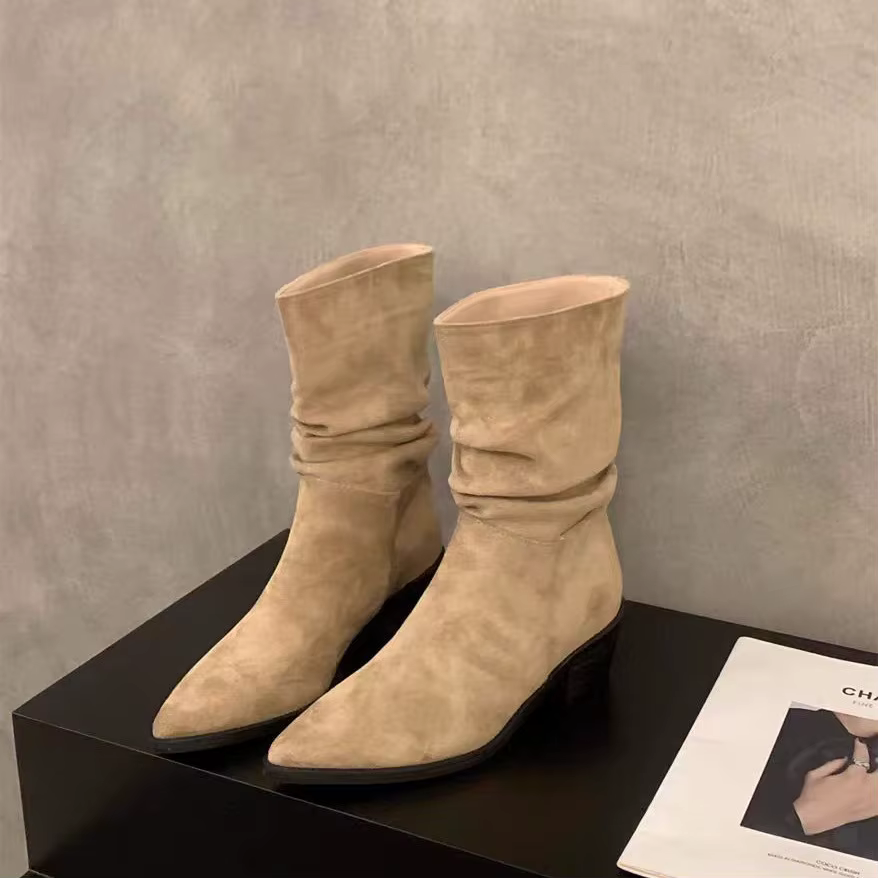 Bottes pointues vintage pour femmes