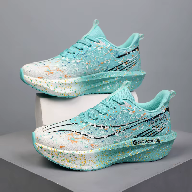 Chaussures de course pour hommes avec caractéristiques lumineuses