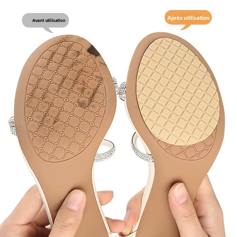 Kit de réparation de semelles en caoutchouc auto-adhésif antidérapant et résistant à l'usure pour chaussures à talons hauts et baskets – Nouvelle offre