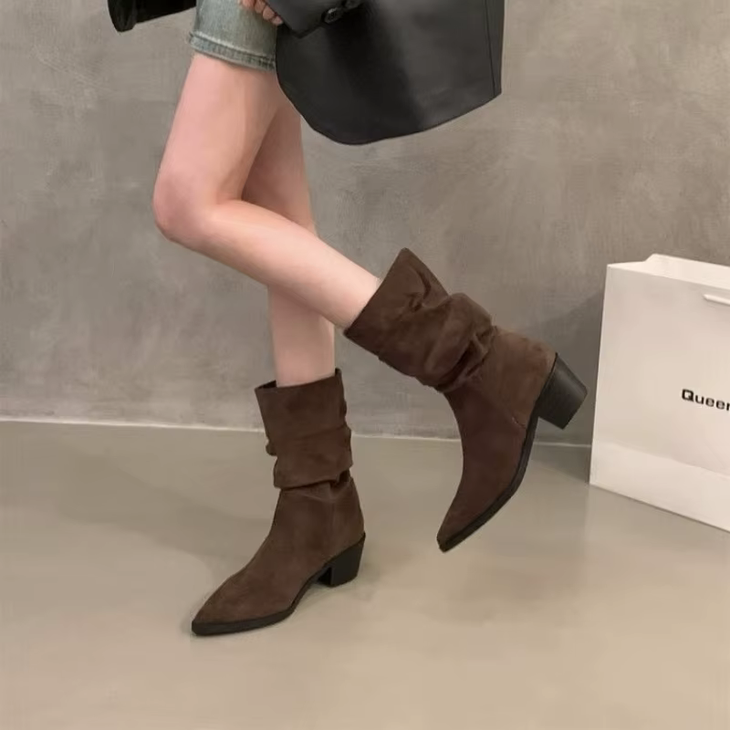 Bottes pointues vintage pour femmes