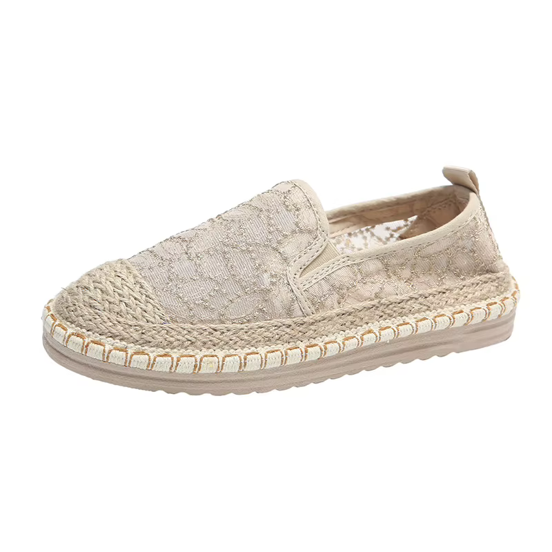 2025 chaussures De créateur tressé dentelle Patchwork