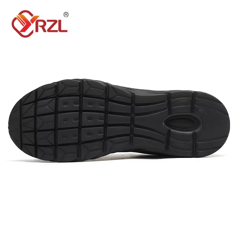 YRZL chaussures de course pour hommes en cuir artificiel imperméable léger antidérapant confortable baskets de Sport