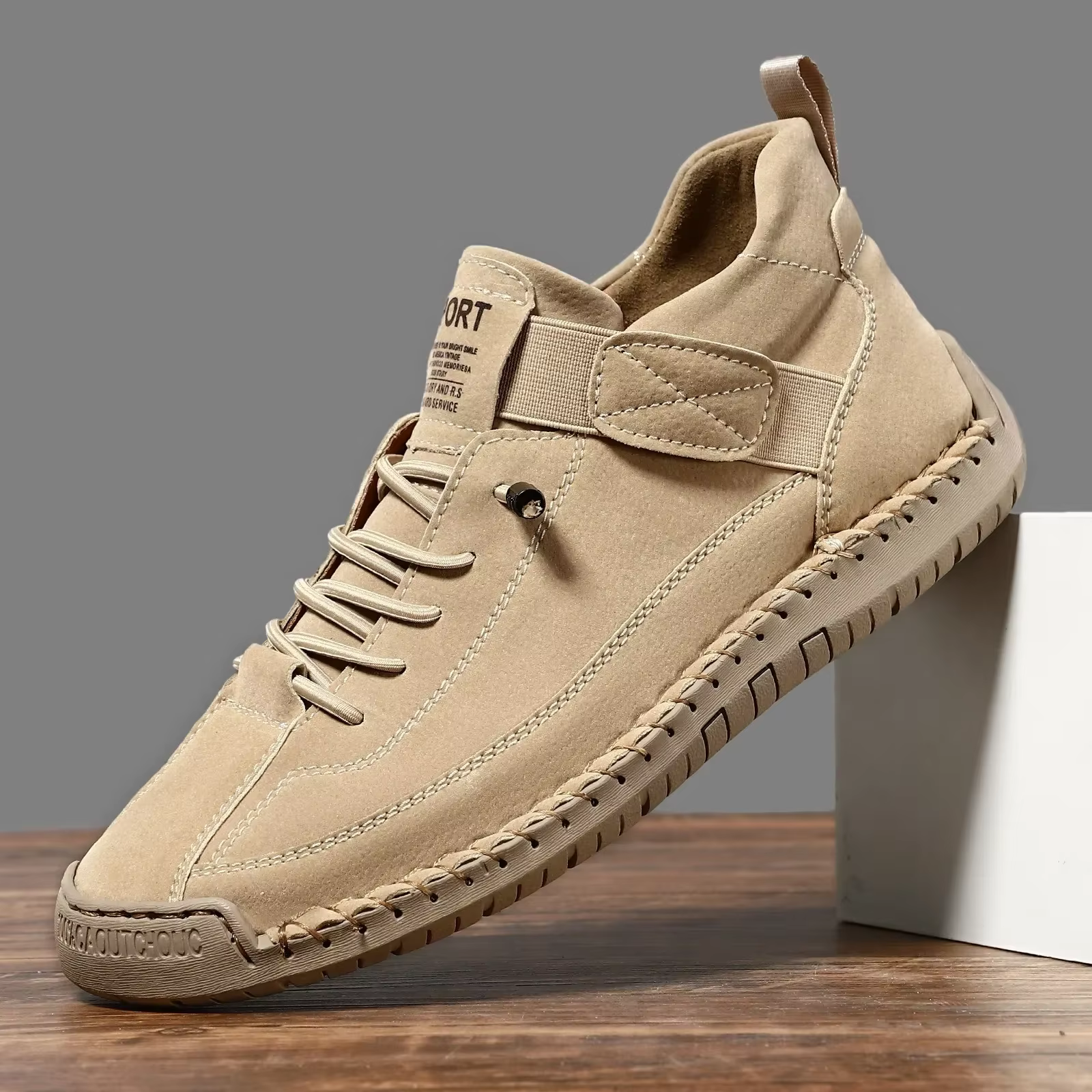 Chaussures d'été femme plate-forme loisirs mocassins à la main respirant baskets