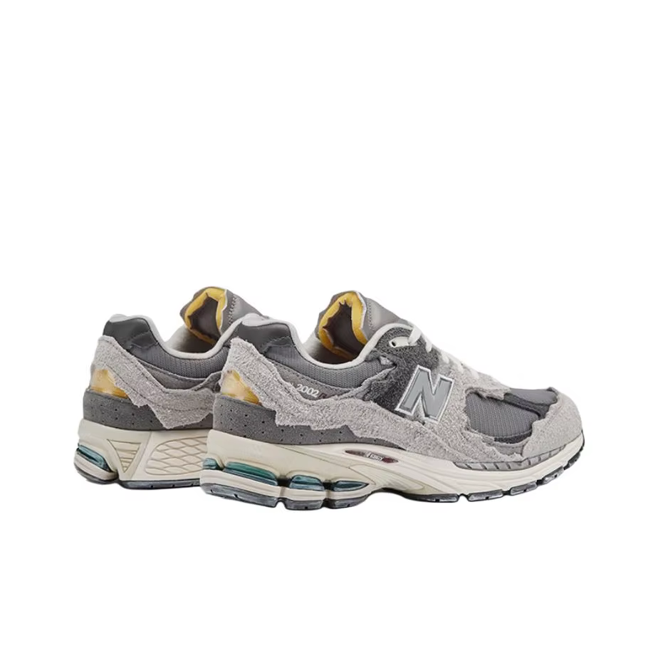 POIZON New Balance NB 2002R Chaussures de course décontractées basses unisexes Cloud Rain Grey M2002RDA