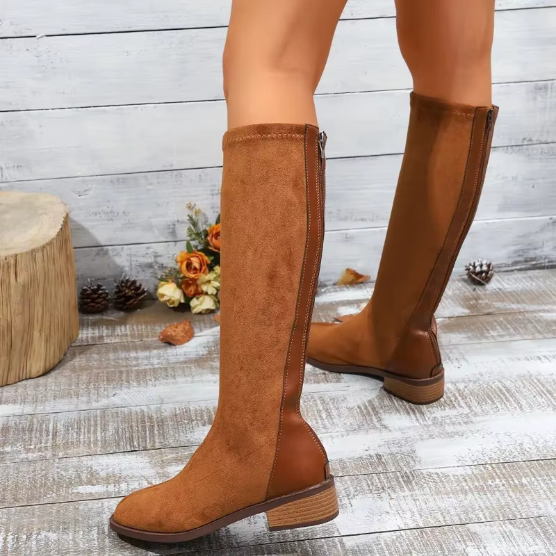 Bottes longues au genou pour femmes