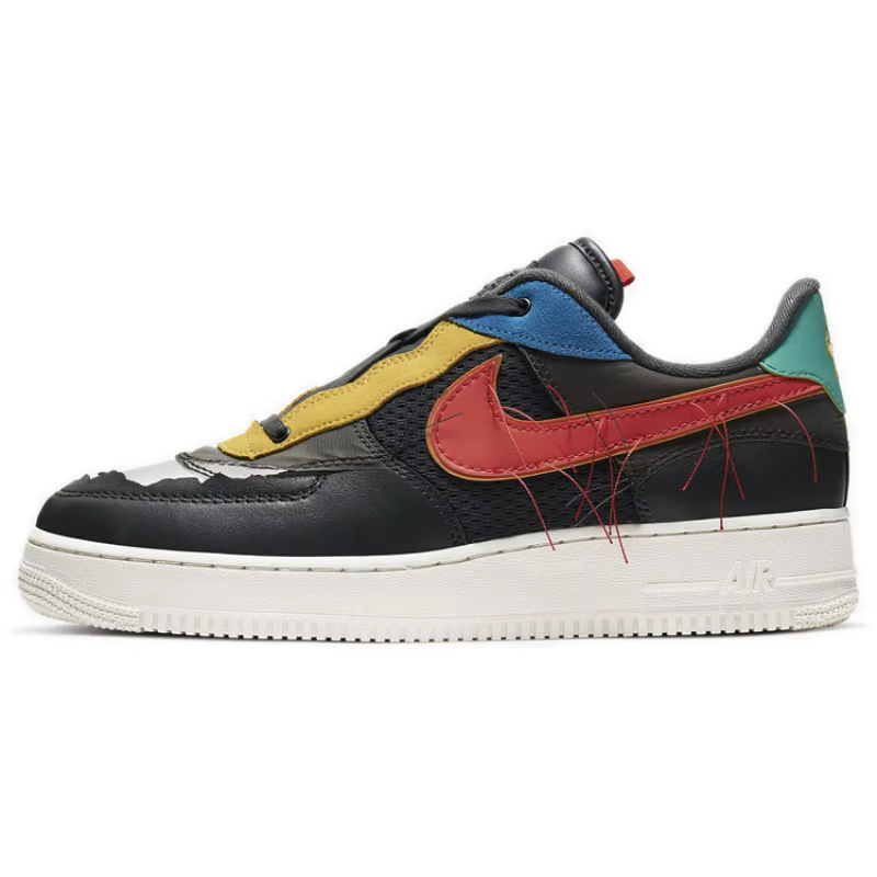 Baskets basses unisexes Nike Air Force 1 Low BHM Black History Month en cuir confortable de qualité supérieure-CT5534-001