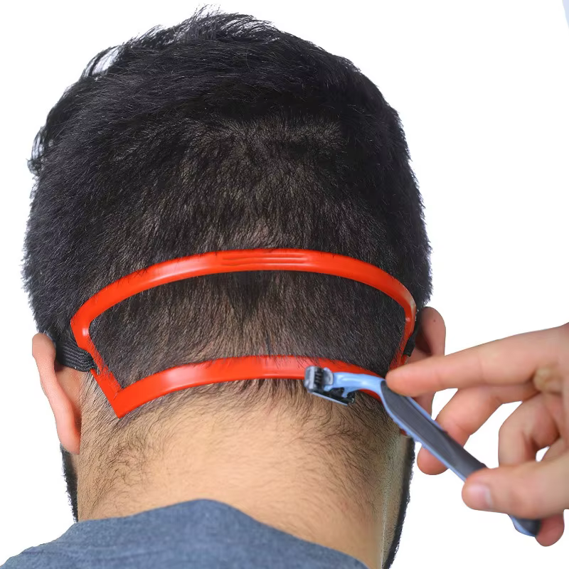 Kit de toilettage pour coupe de cheveux et barbe, outil de mise en forme de la ligne des cheveux, modèle de décolleté en provenance, fournitures professionnelles de barbier pour la coupe de cheveux