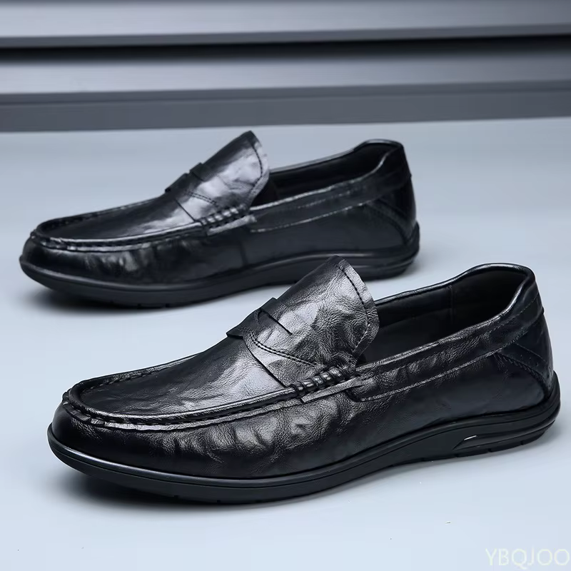 Chaussures plates décontractées à bout rond pour hommes