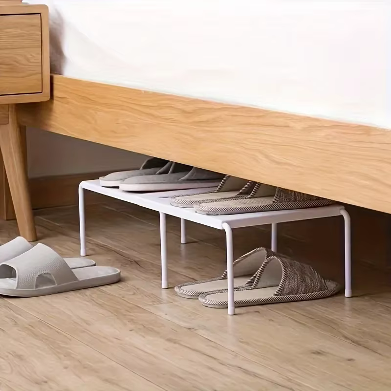 Étagère à chaussures en plastique réglable