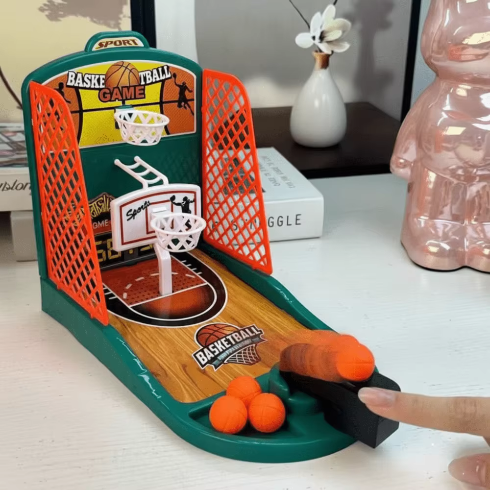 Jeu de tir au basketball de table pour enfants, jeu de société de tir au doigt, jouet interactif parent-enfant - Cadeau de Noël ﻿