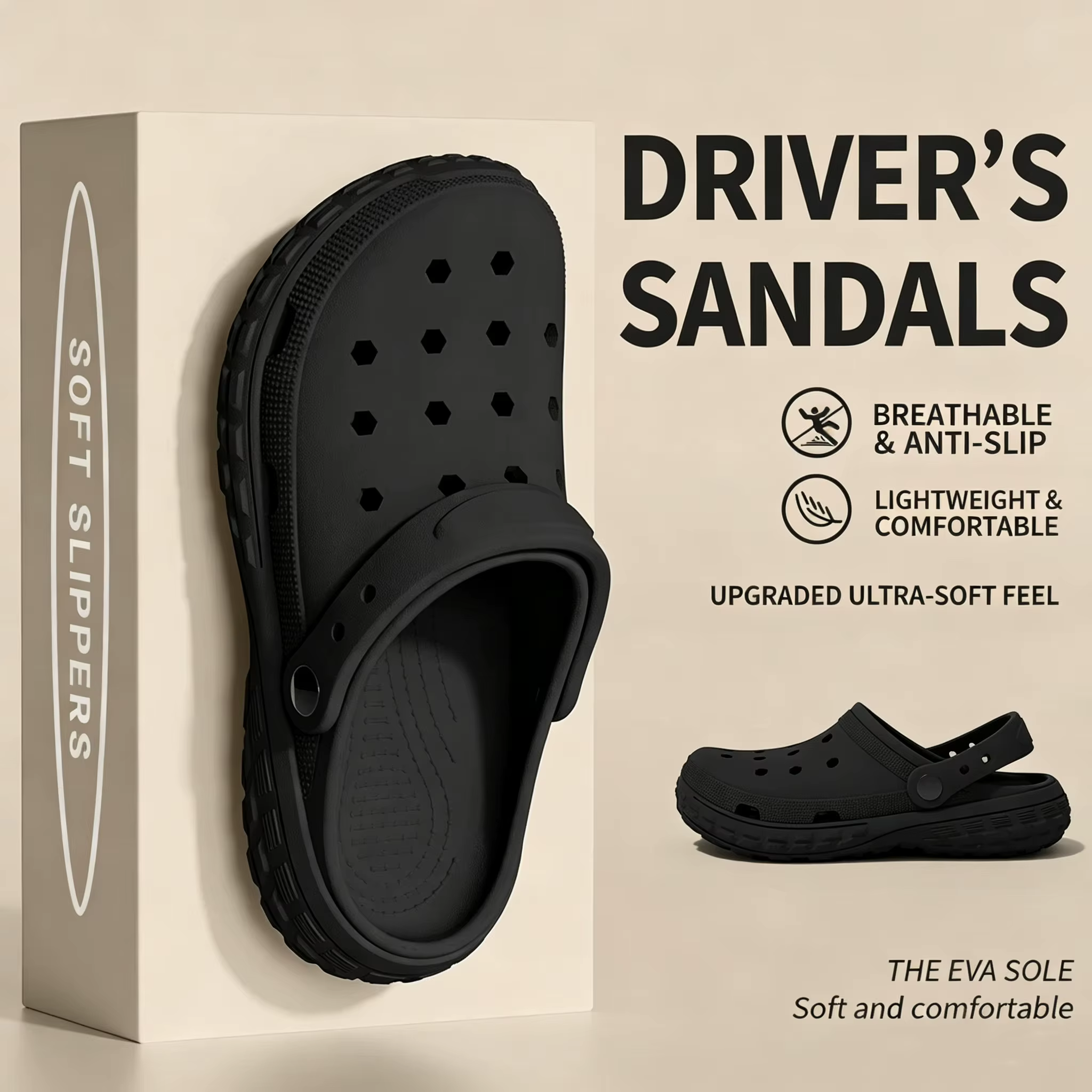 Chaussures perforées antidérapantes pour hommes