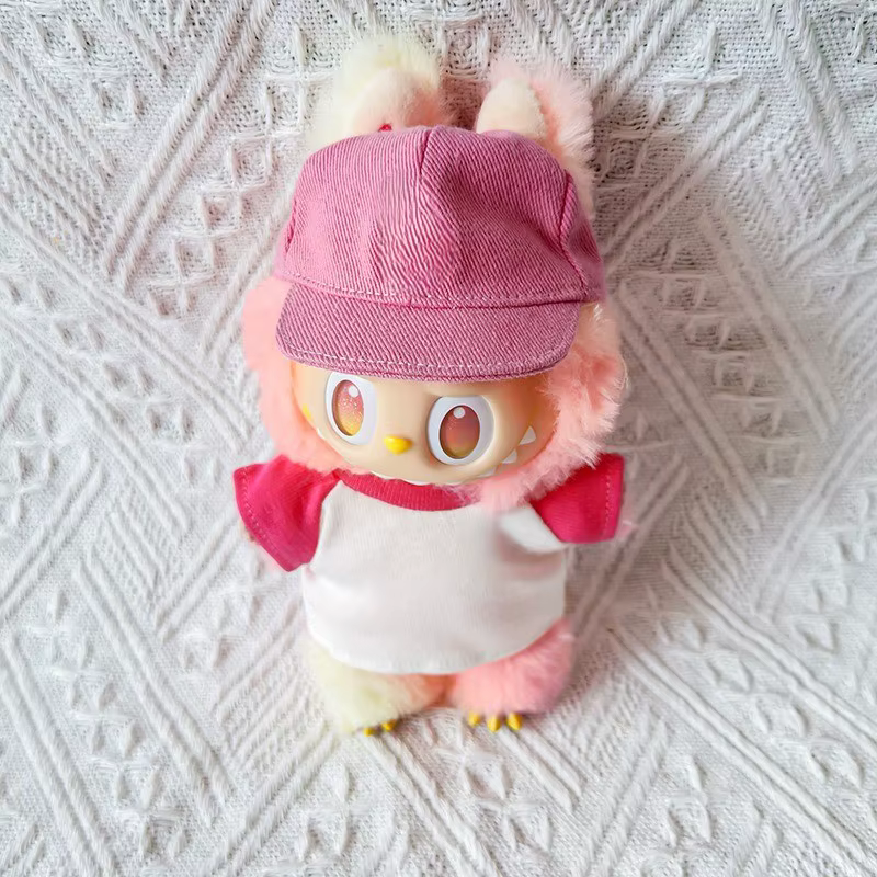 Pour 15/17 cm Labubu accessoires Labubu sans oreilles chapeau de Baseball Labubu chapeau tenue vêtements mode cadeau