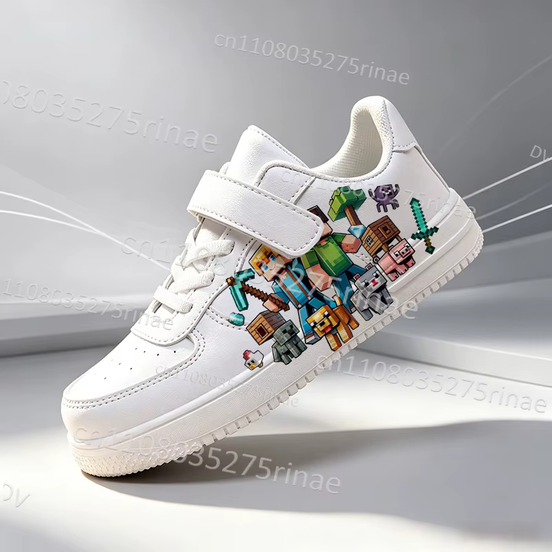 Nouvelles Chaussures de Course M-Minecrafts 2026 pour Adolescents et Enfants – Baskets Respirantes et Décontractées à Coupe Basse pour Garçons et Filles – Idéal Cadeau