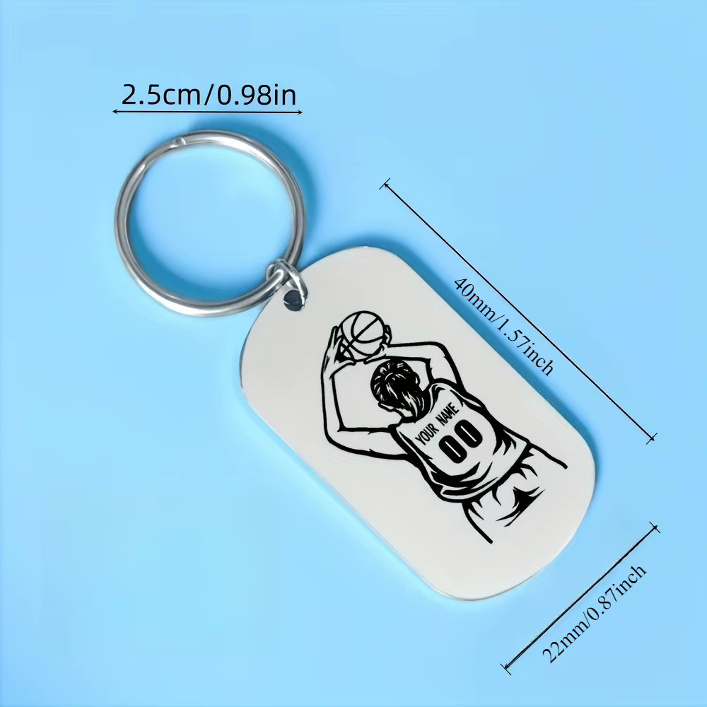 Porte-clés de fan de basket-ball personnalisé