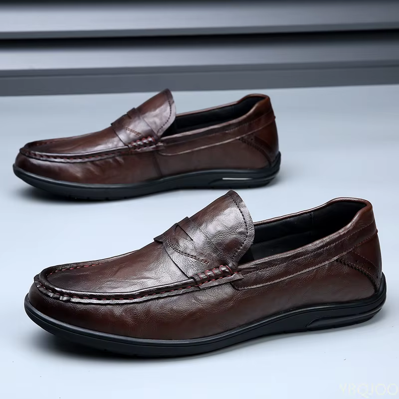Chaussures plates décontractées à bout rond pour hommes