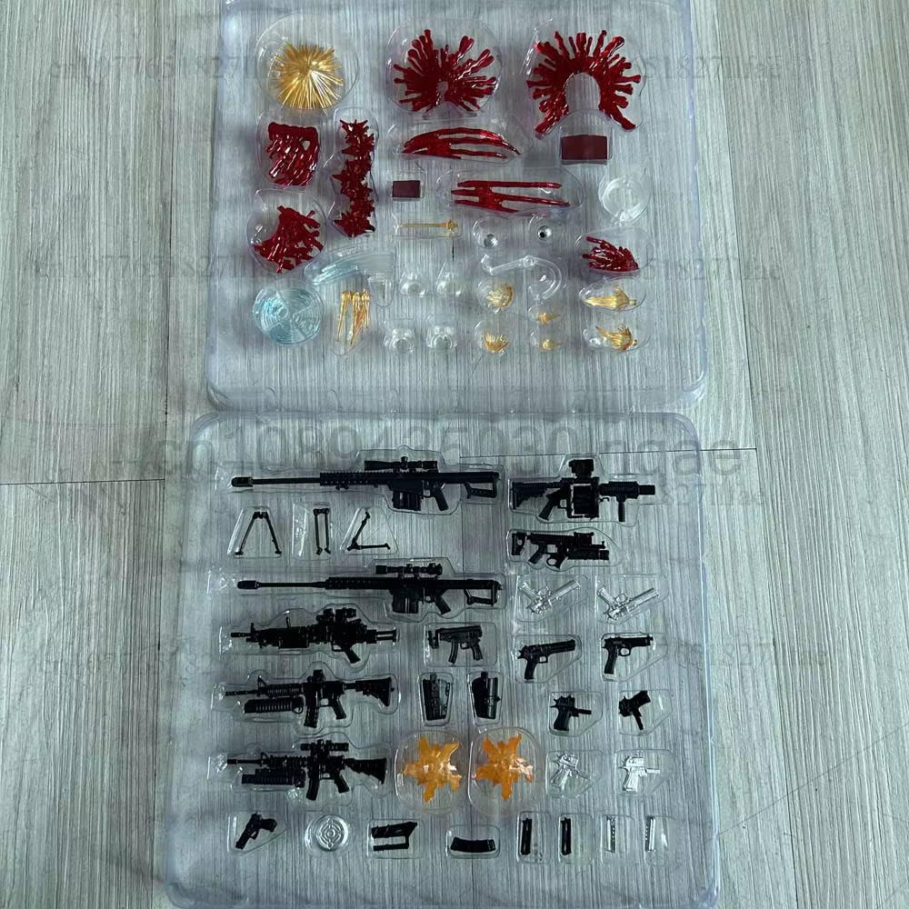 Accessoires pour figurines articulées de 6 pouces, pièces à effets spéciaux, kit d'accessoires pour modèles DIY, accessoires à effet sang, sang en spray